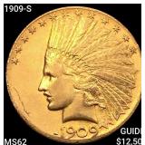 1909-S $10 Gold Eagle UNCIRCULATED