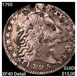 1795 Flowing Hair Dime NEARLY UNCIRCULATED
