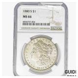 1880-S Morgan Silver Dollar NGC MS66