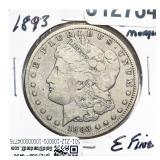 1893-CC Morgan Silver Dollar Fine