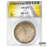 1883-O Morgan Silver Dollar ANACS MS63