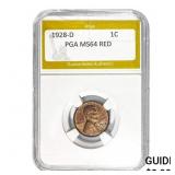 1928-D Wheat Cent PGA MS64