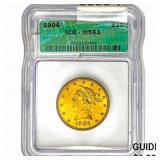 1904 $10 Gold Eagle ICG MS63