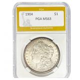 1904 Morgan Silver Dollar PGA MS63