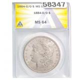 1884-O/O Morgan Dollar ANACS MS64
