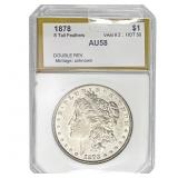 1878 $1 Morgan Dollar VAM-2 AU58