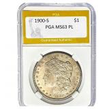 1900-S Morgan Dollar PGA MS63 PL