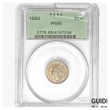 1880 Nickel Three Cent PCGS PR66