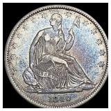 1840 Seated Liberty Half Dollar LIGHTLY CIRCULATED