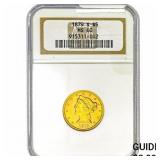 1879-S $5 Gold Half Eagle NGC MS60