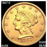 1867-S $2.50 Gold Quarter Eagle