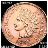 1867/67 Indian Head Cent