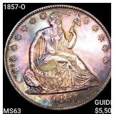 1857-O Seated Liberty Half Dollar