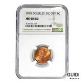 1995 DDO Lincoln Memorial Cent NGC MS68 RD