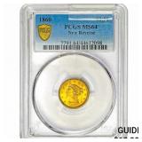 1860 $2.50 Gold Quarter Eagle PCGS MS64 New Rev.