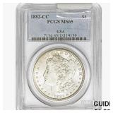 1882-CC Morgan Silver Dollar PCGS MS65 GSA