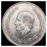 1953 Mexico 5 Pesos M Mint Mark UNCIRCULATED