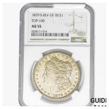 1879-S REV 78 Morgan Silver Dollar NGC AU55