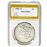 1889-O Morgan Dollar PGA MS64