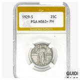 1929-S Standing Liberty Quarter PGA MS63+ FH