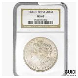1878 7TF REV 78 Morgan Silver Dollar NGC MS63