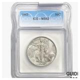 1943 Walking Liberty Half Dollar ICG MS62
