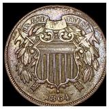 1864 Two-Cent Piece CLOSELY UNCIRCULATED