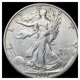 1918-S Walking Liberty Half Dollar CLOSELY UNCIRCU