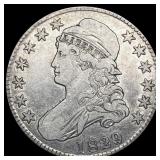 1829 Capped Bust Half Dollar LIGHTLY CIRCULATED