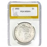 1902 Morgan Silver Dollar PGA MS64+