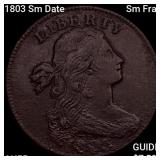1803 Sm Date Sm Frac Draped Bust Large Cent HIGH G