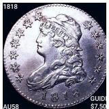 1818 Capped Bust Quarter CHOICE AU