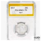 1917 Standing Liberty Quarter PGA MS63+ FH Type 1