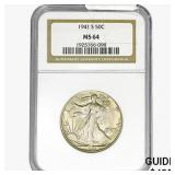 1941-S Walking Liberty Half Dollar NGC MS64