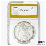 1897-O Morgan Silver Dollar PGA MS62