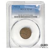 1931-S Wheat Cent PCGS XF45