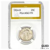 1924-D Standing Liberty Quarter PGA MS63 FH
