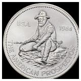1984 Engelhard American Prospector Silve GEM BU