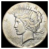 1928 Peace Silver Dollar LIGHTLY CIRCULATED