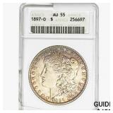 1897-O Morgan Silver Dollar ANACS AU55