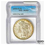 1882-O/S Morgan Silver Dollar ICG AU53