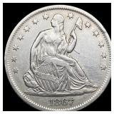 1867-S Seated Liberty Half Dollar CLOSELY UNCIRCUL