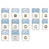 1942-1964 [13] Washington Silver Quarter NNC MS/PR