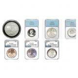1967-2019 [7] U.S. / World Silver Coin Lot PCI/NNC