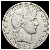 1902 Barber Quarter LIGHTLY CIRCULATED