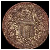 1868 Two-Cent Piece CLOSELY UNCIRCULATED