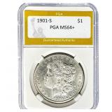 1901-S Morgan Dollar PGA MS64+