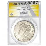 1880-O Morgan Dollar ANACS MS61