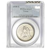 1938-S Texas Half Dollar PCGS MS64