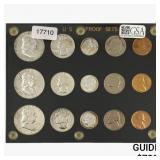 1954-1956 U.S. Proof Sets 1C-50C [15 Coins]